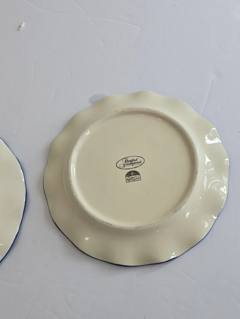 Susan Winget Set Of 2 Certified International Country Collage Salad Plates